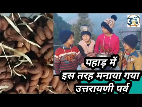 पहाड़ में इस तरह मनाया गया उत्तरायणी पर्व।। Ghughutiya parv in almora@uttranews