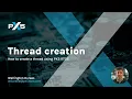 PX5 RTOS Thread creation