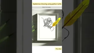 Spider man using python turtle
