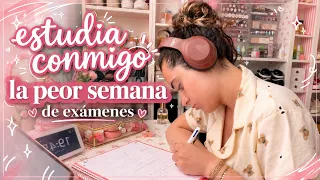 Mi rutina real durante exámenes 🤦🏻‍♀️ ¿Se puede sobrevivir al IB? Estudia conmigo en mi peor semana