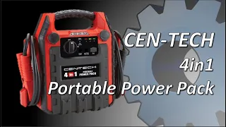 Cen-tech 4 in 1 Power Pack jump starter