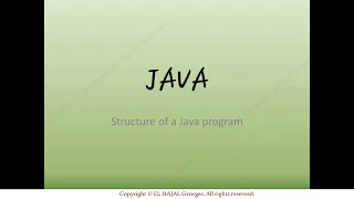 Under 5 minutes First JAVA program