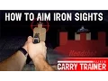 How to Aim Iron Sights on a Pistol Episode