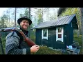 Remote Off Grid Cabin in Lapland | Hunting rabbit and grouse for 2 DAYS