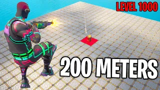 Fortnite TRICKSHOT DEATHRUN IF YOU MISS YOU LOSE