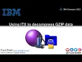 Using ITX to decompress GZIP data