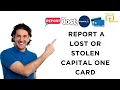 How to Report a Lost or Stolen Capital One Card