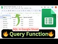 Query Function in Google Sheets