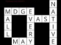 Generating Crossword Puzzle as a CSP - backtracking with AC3 with MRV degree LCV heuristics