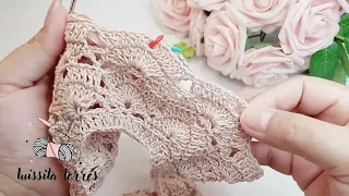¡WOW QUE LINDO!😍 SOLO REPITE 3 VUELTAS Y TEJERAS UN PATRÓN FÁCIL Y RÁPIDO 👌PASO A PASO #crochet