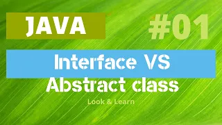 Interface VS Abstract classes Java Look Learn English