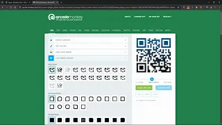 Create a free QR Code using QR Code Monkey
