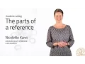 The parts of a reference