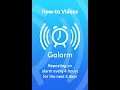 How-to set an alarm to ring every X-hours for next Y-days