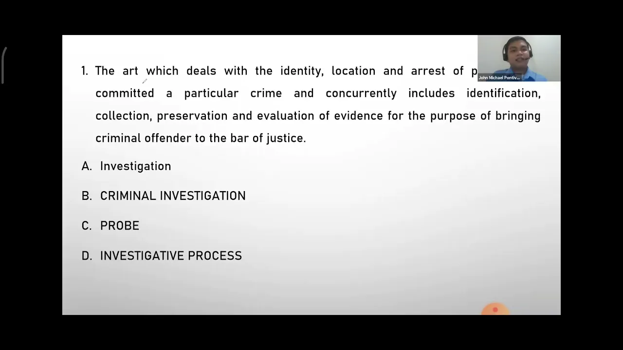 FUNDAMENTALS OF CRIMINAL INVESTIGATION