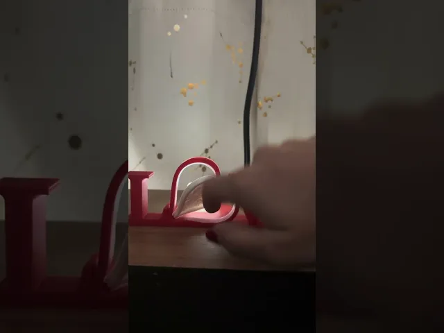 Spinning LOVE Lithophane Frame  video thumbnail