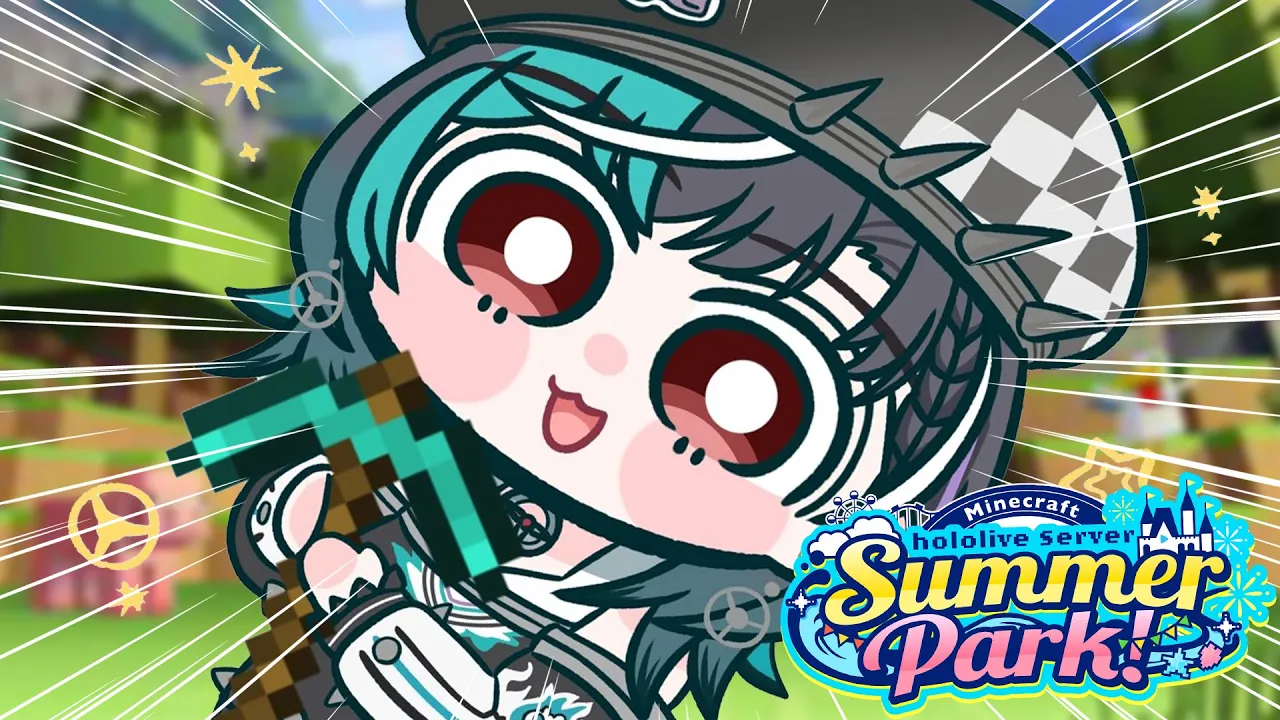 【Minecraft】＃ホロ鯖サマーパーク かけこみ建築～～！【#輪堂千速 / #hololivedev_is  #FLOWGLOW 】