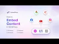 How to Embed Content in WordPress Gutenberg Elementor All Editors EmbedPress Tutorial