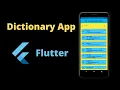 Dictionary App in Flutter Beginner Level Project Search Words from List with Source Code