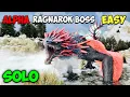RAGNAROK Alpha Wyvern Boss EASY and SOLO fight in ARK Survival Ascended