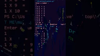 Multiplication table Reverse Multiplication table by using Python