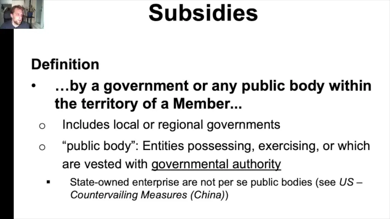 Subsidies