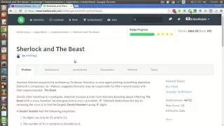 HackerRank Sherlock and the Beast Solution