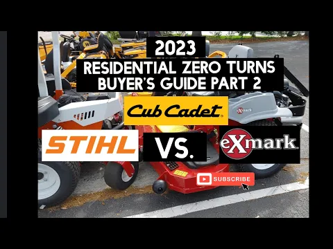 Download MP3 Residential zero turn mowers part 2- Cub Cadet vs Stihl vs ExMark.