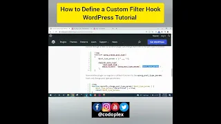 How to Define a Custom Filter Hook with Example - WordPress Tutorial