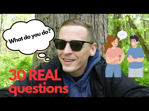 Learn to Speak English with 30 Real-Life Questions | Comprehensible Input
