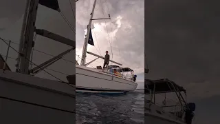 SCUBA Diving To Free A Stuck Anchor 🤿⚓️☠️ #shorts #sailingbyefelicia