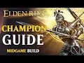 Elden Ring Strength Power Stance Build Guide - How to Build a Champion Level 50 Guide