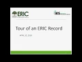 Tour of an ERIC Record