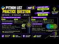 Part 6 Python List Practice Question Prime No check using Sympy Library Common elements using Sets