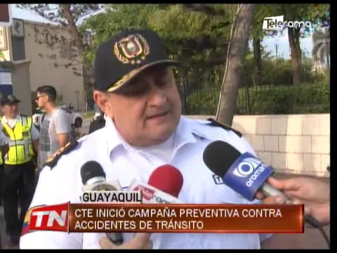 CTE inició campaña preventiva contra accidentes de tránsito