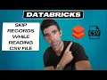 Databricks Quick Tips Skip Records when reading CSV Files in PySpark
