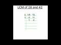 How to Find LCM of 28 and 42 How to Find LCM Finding LCM of 28 and 42 by Prime factorization