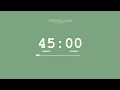 45 Minute Timer Sweet Green Screen Countdown Progress Bar