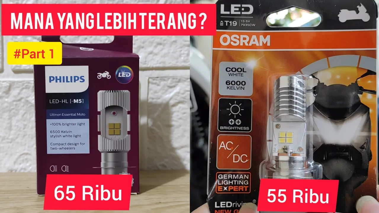 REVIEW & TESTIMONI LAMPU LED MOTOR PHILIPS HL M5 BENING JERNIH DAN FOKUS