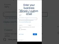 Create a google account using business domain custom email
