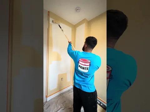 Satisfying Wall Painting with a Roller 🎨