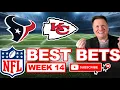 Sunday Night Football Texans vs Chiefs Best Bets NFL Week 14 Predictions