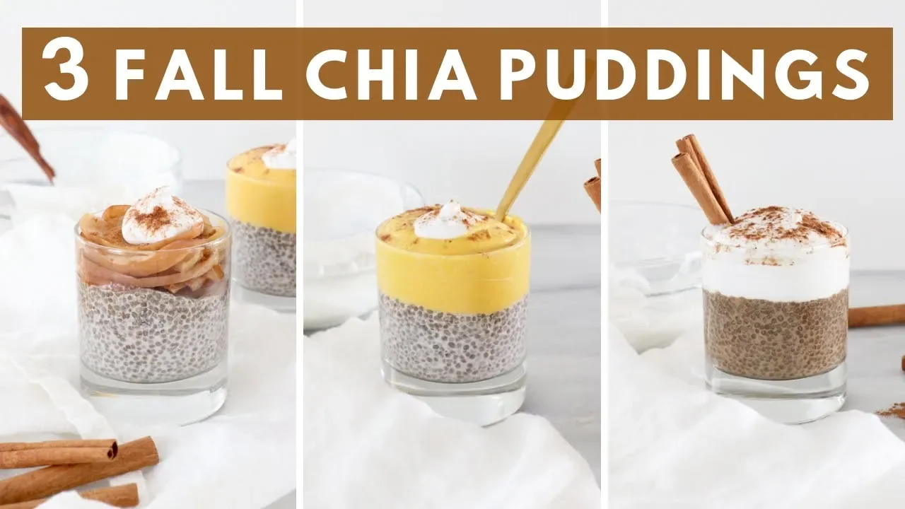 3 Fall Chia Puddings   Quick, Healthy Breakfast Recipes   Heathy Grocery Girl