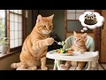 Download Lagu Ginger Kitten Refuses To Eat Vegetables—Mama Cat Turns Vegetables Into Birthday Cake🎂🐱