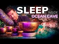 Download Lagu DEEP NERVOUS SYSTEM RESET for SLEEP | Ancient Echoes of Singing Bowls with Ocean Cave Ambience