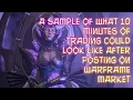 What trading with Warframe Market looks like in game Not a trading Guide