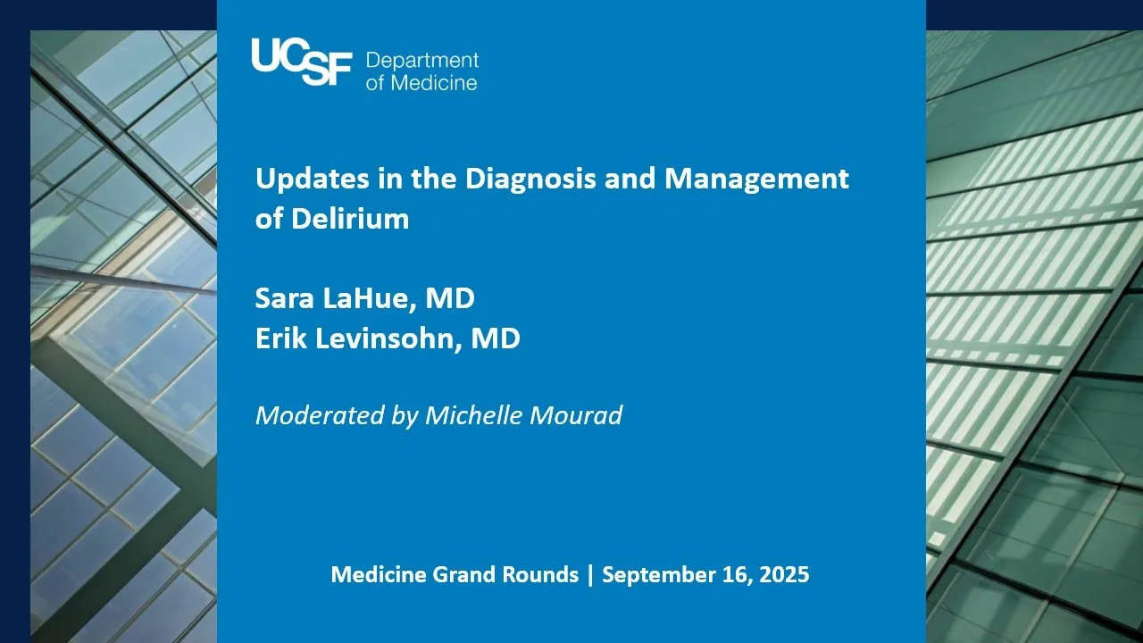 Updates in the Diagnosis and Management of Delirium