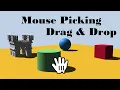 three js Raycaster - Tutorial for mouse picking drag drop