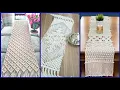 Clover Boho Table Runner Off White Macrame Table Runner Designs