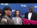 Tichina Arnold Sheaun McKinney and Hank Greenspan The Neighborhood CBS New Fall Schedule Party